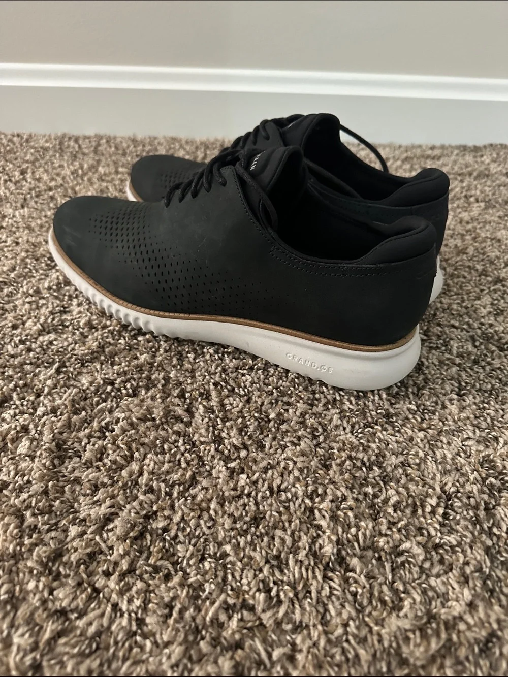Cole Haan Black Dress Shoes with White Sole